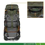 Lowepro PhotoSport PRO BP 70L AW IV - Mochila para cámaras réflex sin espejo, acceso delantero/trasero, compartimento extraíble para cámara, correas para accesorios, talla S/M, gris oscuro/verde
