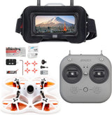 EMAX FPV Drone EZ Pilot Pro RTF Kit, Vista en Primera Persona Drone con Cámara 1200TVL E01, 25-100-200 VTX Conmutable, Mini Drone con Gafas y E8 Transmisor para Niños Adultos y Principiantes