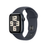 Apple Watch SE de 2.ª generación GPS Smartwatch con Caja de Aluminio en Medianoche de 40 mm y Correa Deportiva Medianoche - Talla M/L. Monitores de entreno y sueño y Resistencia al Agua