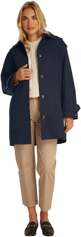 Tommy Hilfiger Parka Mujer Cotton Hood Gabardina, Azul (Desert Sky), 44