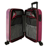 Santoro Gorjuss For my love Maleta de cabina Morado 37x55x20 cms Rígida ABS Cierre TSA 33L 2,86 kgs 4 Ruedas dobles Equipaje de Mano