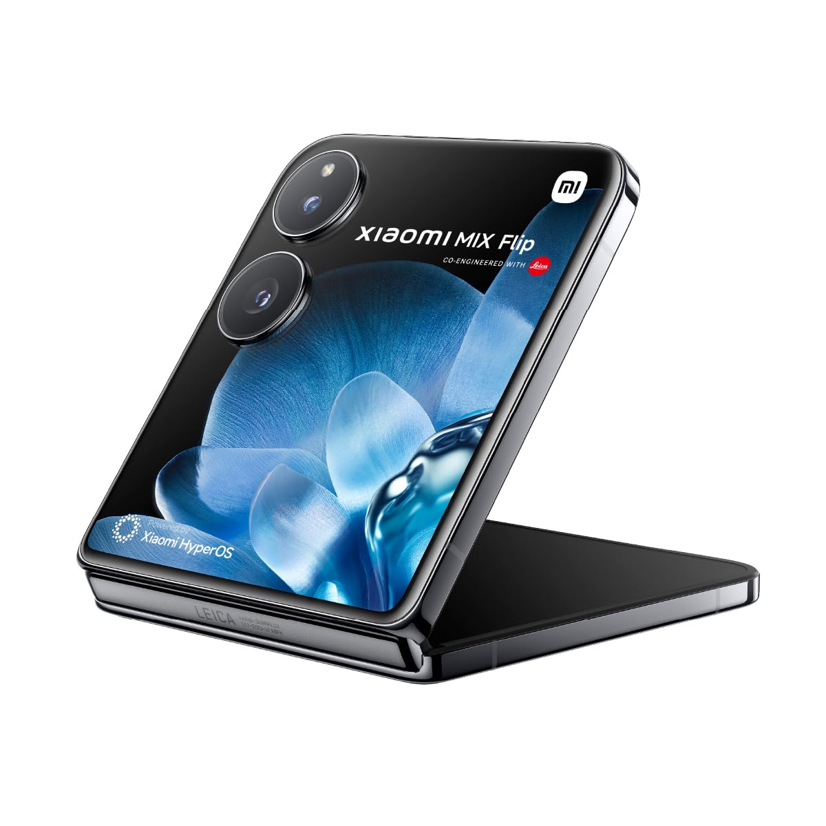 Xiaomi Mix Flip - Smartphone de 12+512GB, Lentes Leica Summilux, Snapdragon 8 Gen 3, Pantalla Exterior de 4,01" e Interior de 6,86" 120Hz, HyperCharge 67W, Cargador Incluido, Negro (Versión ES)