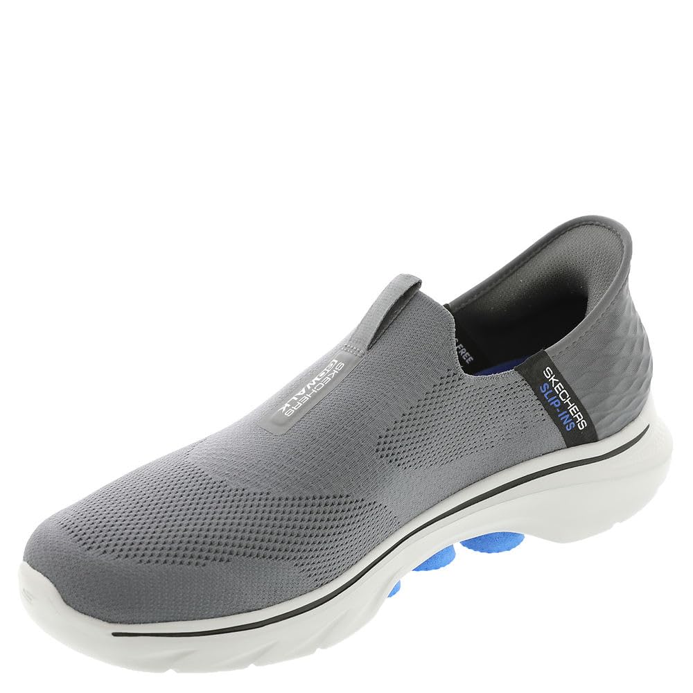 Skechers Go Walk 7 Easy On 2, Zapatillas de Deporte Hombre, Gris Oscuro, 42 EU