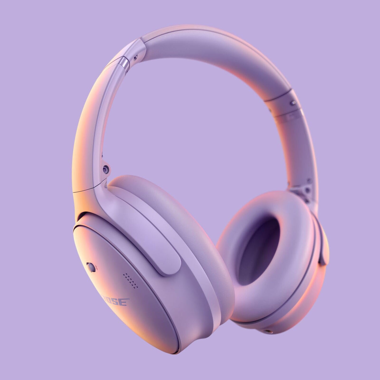 Bose QuietComfort Headphones, Auriculares inalámbricos con cancelación de ruido, Auriculares de diadema con Bluetooth, micrófono y cable con hasta 24 horas de autonomía, Lila Claro - Edición Limitada