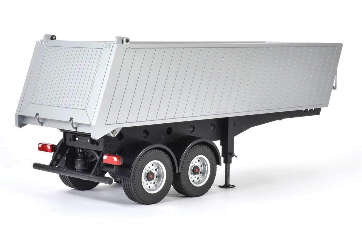 Carson 500907312 - Maqueta de camioneta de 2 Ejes (Escala 1:14), Color Plateado