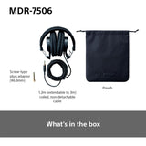 Sony MDR-7506 - Auriculares de diadema cerrados (reducción de ruido, 3.5 mm), negro