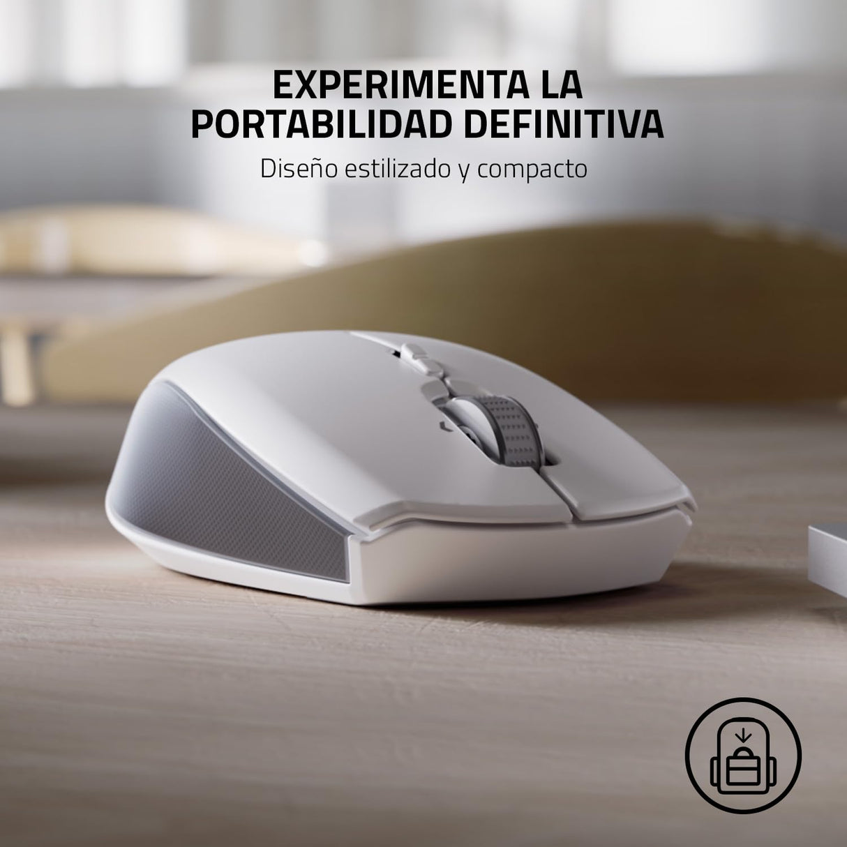 Razer Pro Click Mini - Ratón inalámbrico profesional, ergonómico para una mayor productividad en la oficina para PC / Mac (Bluetooth, hasta 4 dispositivos simultáneamente, hasta 400 horas) Mercury