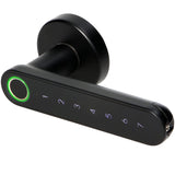 ORNO ZS-853 - Cerradura conectada con teclado táctil y biométrico, lector de huellas dactilares, Bluetooth 4.0 (Negro)