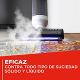 Polti Rollysteam WD50C Fregona de Suelos Sin Cable con Función de Vapor y Aspiración, 450 W, Limpieza Completa en una Sola Pasada, Autolimpieza, Blanco