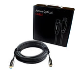 Qnected® Cable HDMI 2.1 activo de 30 m, ultra alta velocidad, 4K 120Hz/144Hz, 8K 60Hz, HDR10+/Dolby Vision, eARC, 48Gbps - Compatible con PS5, Xbox Series X y S, TV, PC, portátil, proyector