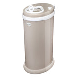 Ubbi Cubo de pañales de acero con bloqueo de olor, no requiere bolsa especial, ahorro de dinero, galardonado, cubo de pañales imprescindible de diseño moderno, color gris pardo