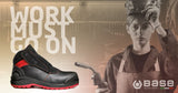 BASE Protection Sparkle S3 HRO Ci HI SRC Zapato de Seguridad, Talla: 41, Color: Negro/Rojo, B0880BKD41