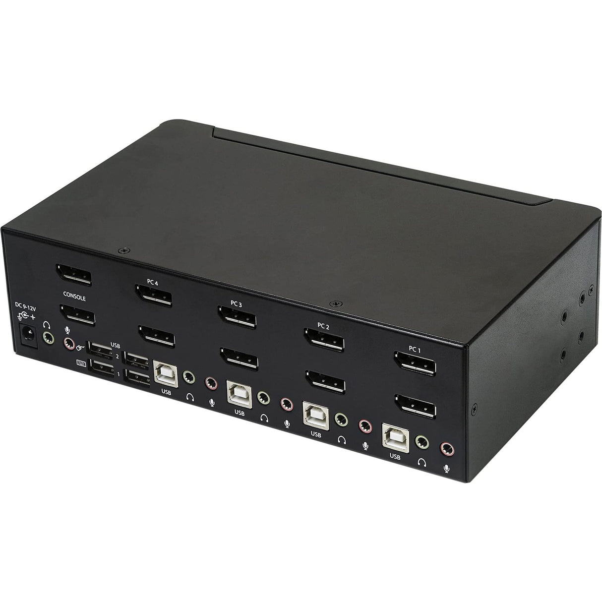 StarTech.com Switch Conmutador KVM de 4 Puertos Dobles DisplayPort de 4K 60Hz - KVM de 4 Puertos Duales DP
