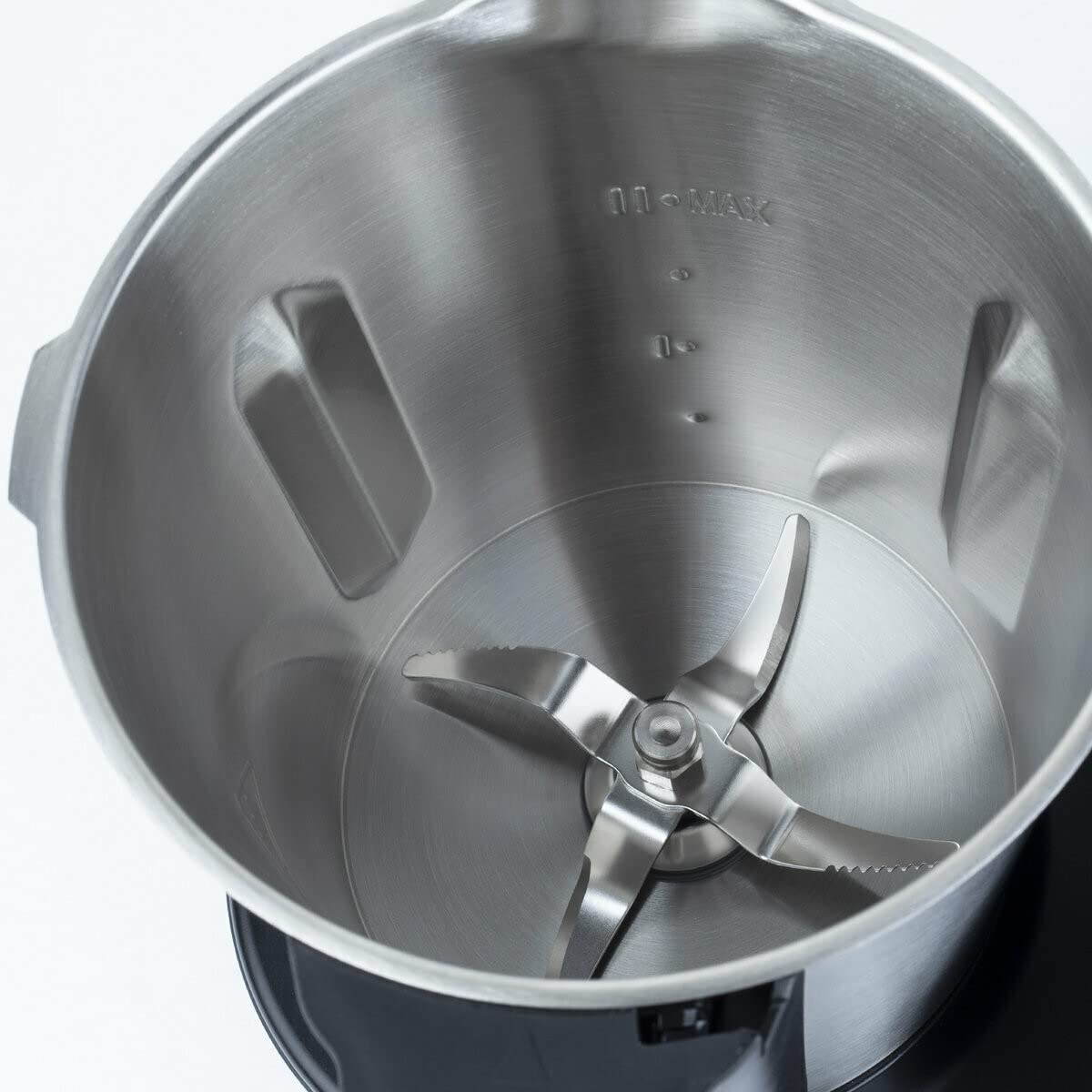 H.Koenig HK8 Robot de cocina inteligente multifunción, profesional 2L, 1000W, 30+ Funciones de Cocción, Velocidad Turbo 10, Temperatura de 37 a 120°C, Hasta 4 preparaciones al mismo tiempo