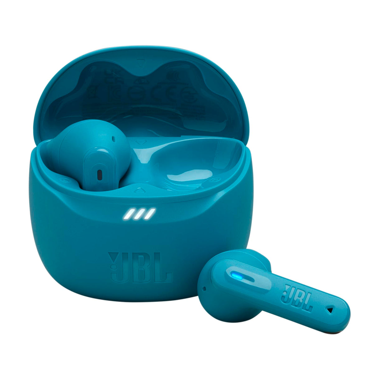 JBL Tune Flex 2, Auriculares inalámbricos Bluetooth y cancelación de Ruido. Autonomía de hasta 48 hrs, IP54 Resistentes al Agua y al Polvo, conexión multipunto, diseño ergonómico y Abierto, Turquesa