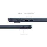 Apple 2024 MacBook Air (de 15 polegadas, Processador M3 da Apple com CPU 8‑Core e GPU 10‑Core, 8GB Memória unificada, 512 GB) - Meia-noite
