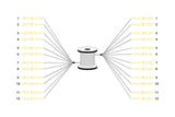 DIGITUS DK-2A33CU100BK-BBB, Cable De Fibra Óptica OS2, 100 m, LC (UPC) a LC (UPC), Cable Breakout De 12 Fibras, 1/10 Gbit/s, Cable De Fibra Óptica Monomodo SM, Fibra: G.657.A1 9/125 µ, Negro