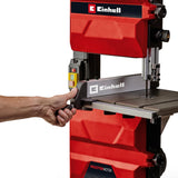 Einhell Sierra de banda TC-SB 245 L (400W, máx. vel. de banda 72 m/min, 245 mm anchura de paso, máx. altura de corte 101 mm, mesa de sierra inclinable, tope paralelo y angular, conexión de aspiración)