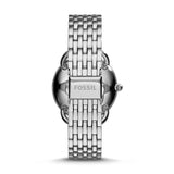 Fossil Reloj para mujer Tailor, movimiento de cuarzo multifunción, caja de acero plateado de 35 mm con correa de acero, ES3712