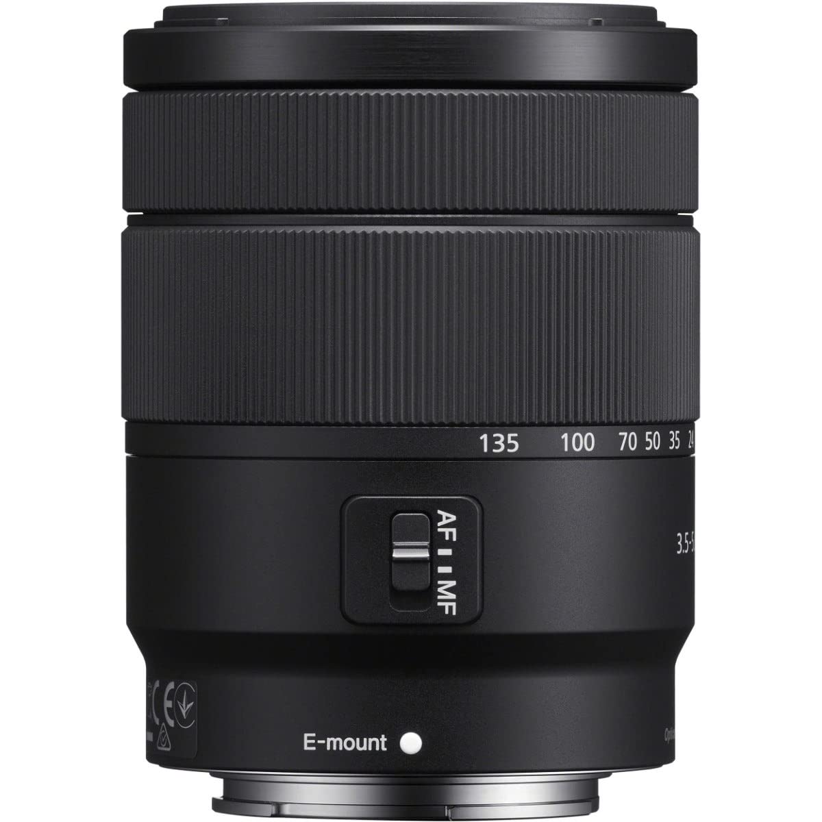 Sony Lente Zoom (Montura E, Formato APS-C, 18 - 135 mm F3.5-5.6 Oss, Zoom de 7.5 X), Color Negro