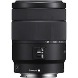 Sony Lente Zoom (Montura E, Formato APS-C, 18 - 135 mm F3.5-5.6 Oss, Zoom de 7.5 X), Color Negro