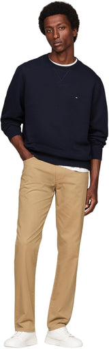 Tommy Hilfiger Sudadera Hombre Essential Fleece Crew Neck Regular Fit, Azul (Desert Sky), 3XL