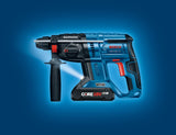Bosch Professional 18V System GBH 18V-21 - Martillo perforador a batería (Brushless, 2,0 J, Ø máx. hormigón 21 mm, SDS plus, 2 baterías x 5.0 Ah, set 6 acc., en maletín) - Amazon Exclusive