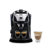 De'longhi EC201.CD.B - Cafetera de bomba tradicional (15 bar de presión, 2 tazas, café molido o filtros monodosis) negro