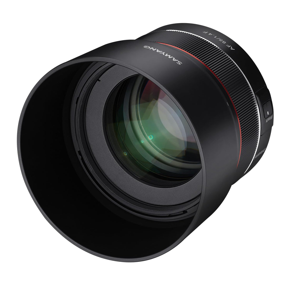 Samyang SA7073 - Objetivo AF para cámara Nikon F (85 mm, F1.4 F, 85 mm, formato completo, sin espejo, réflex, formato completo y APS-C, con montura Nikon F, rosca de filtro de 77 mm) negro