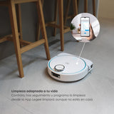 SMARTBOT Robot Aspirador y Fregasuelos - 4 en 1 Aspirador - Friegasuelos - Barre - Pasa la Mopa - Fregasuelos 1.300 Veces/min - Robot Friegasuelos 3 años garantía HOBOT LEGEE-D8 Eco Compactor