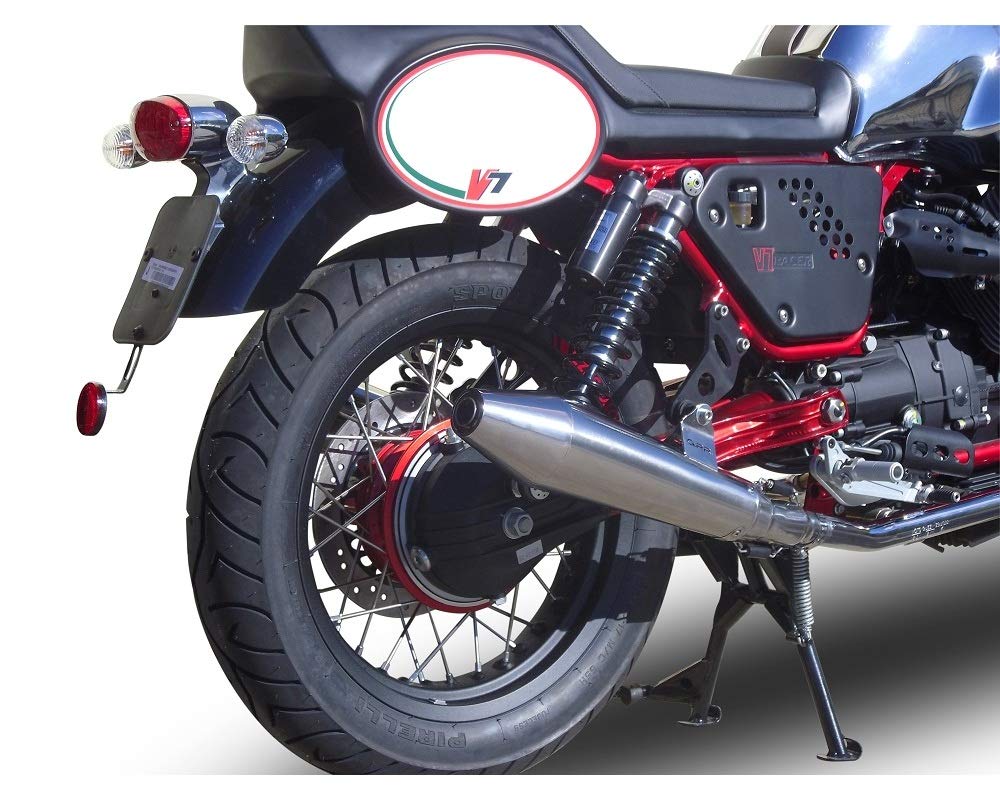 Gpr Italia Gu.55.Vic par terminales omologati y catalizzati con empalme coche moto Guzzi Nevada 750 2008/14 vintacone