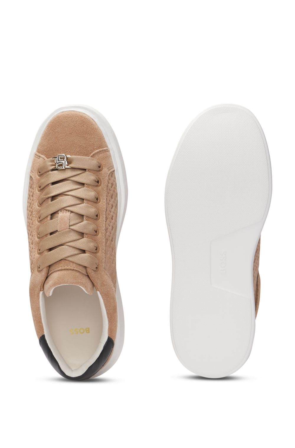 BOSS Amber_Tenn_sdBB, Zapatillas Mujer, Medium Beige, 36 EU