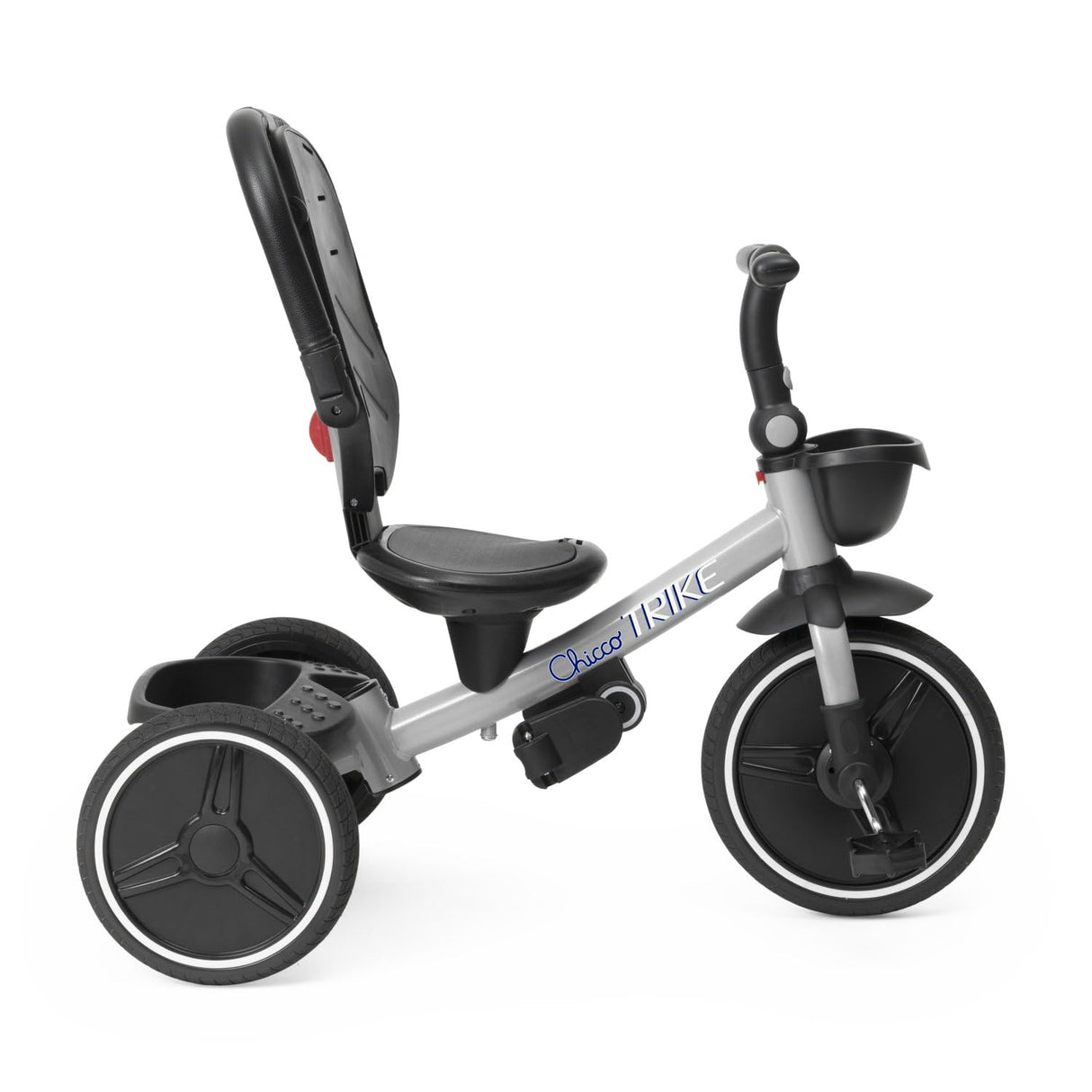 Chicco, 4in1 Trike Triciclo con Estructura de Metal, Ruedas Goma EVA, Cinturón de 4 Puntos, Manillar Telescópico y Capota Desmontable, Cochecito con Asiento Reversible, Cesta, Juguete 6 Meses - 5 Años