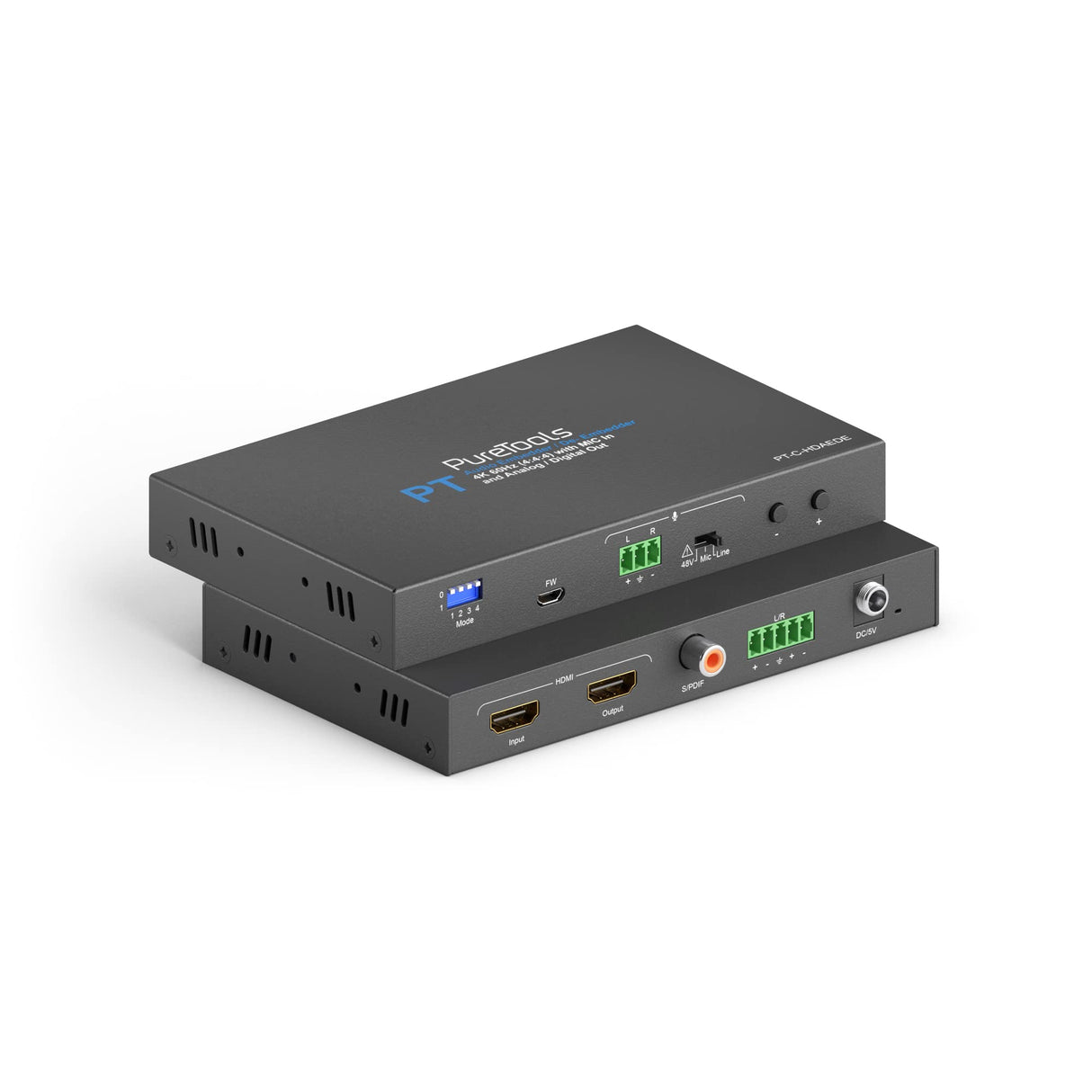 PureTools, embebedor y desembebidor de Audio HDMI con reducción de Escala, resolución 4K, Velocidad de Datos de hasta 18 GB/s, HDMI 2.0, ARC
