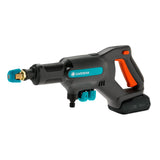 Gardena Set premium para limpiador inalámbrico de presión media AquaClean 24/18V P4A: limpiador inalámbrico equipamiento completo, 3 niveles, presión máx. 24 bar, con batería + cargador (14800-31)