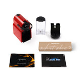 Krups Nespresso Inissia, Máquina de café espresso en cápsulas, Compacto automático, Presión 19 bar, Color Negro/Rojo, Tamaño único