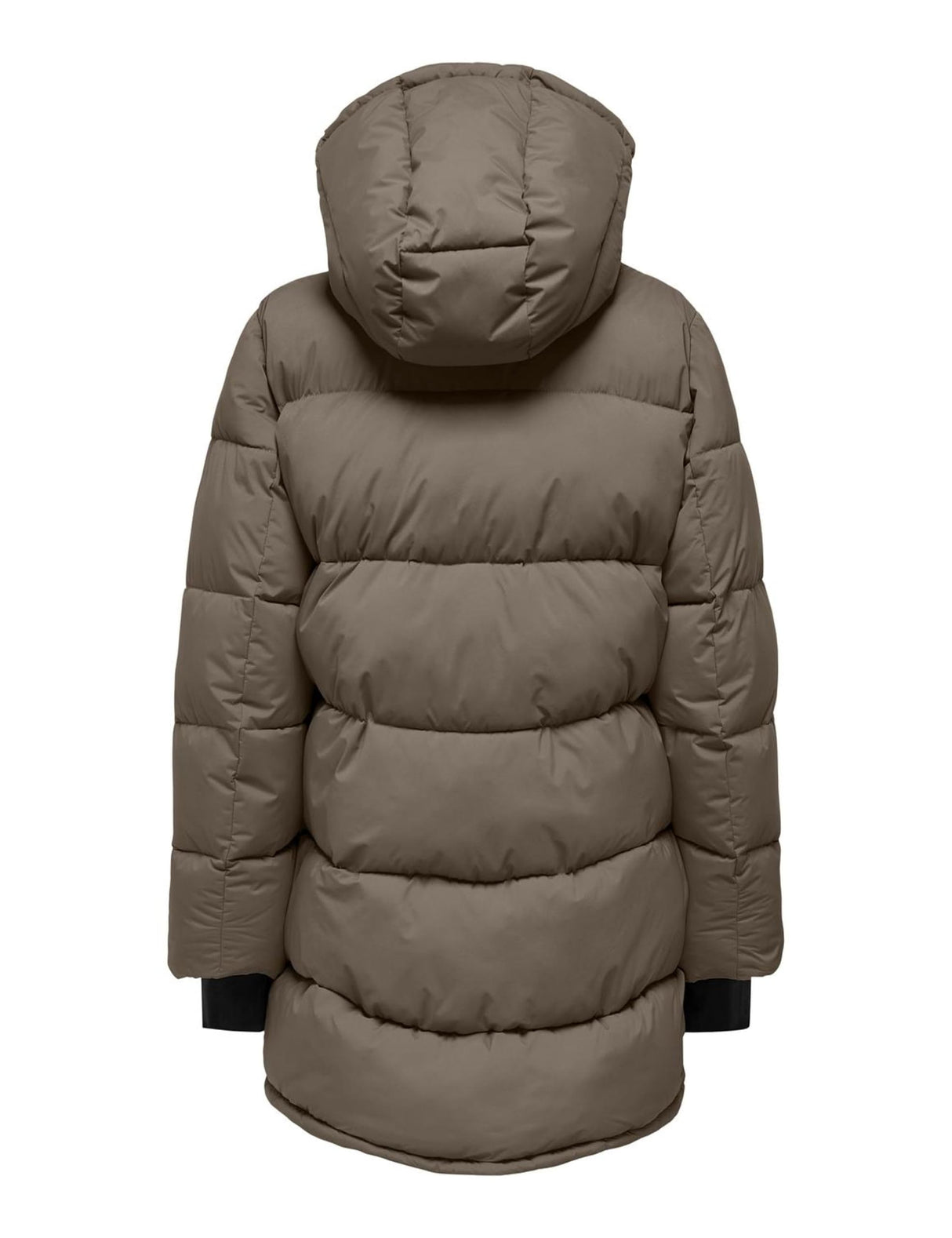 ONLY Onlann Premium Puffer Coat Mid-Long Otw Abrigo, marrón, M para Mujer