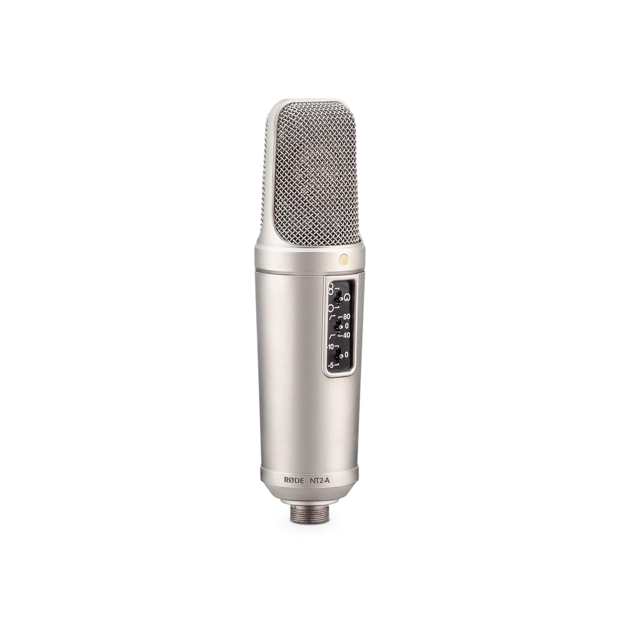 RØDE NT2-A Micrófono de condensador cardioide de gran diafragma versátil RØDE NT2-A con patrón polar conmutable, atenuador y filtro paso alto para grabación de voces e instrumentos