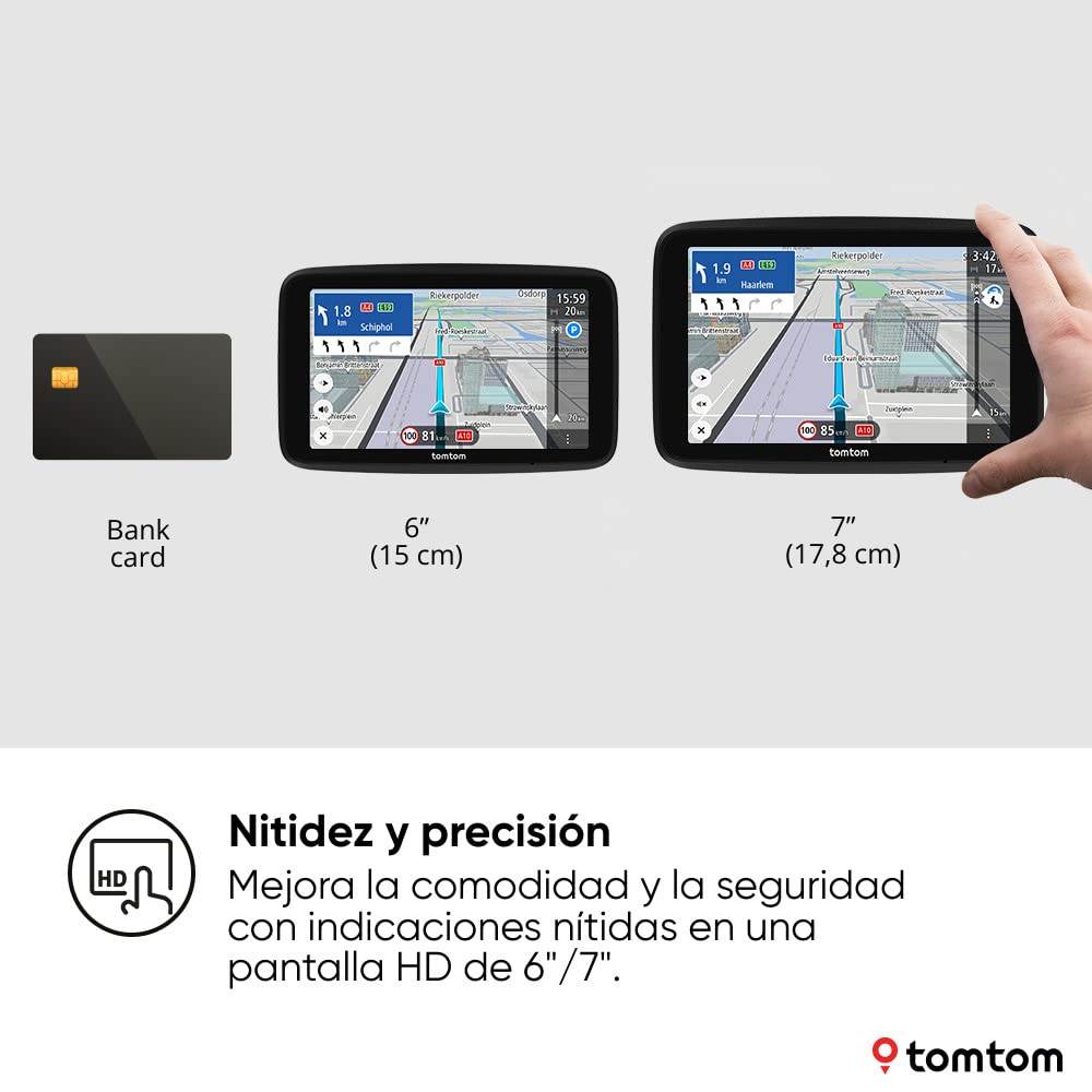 TomTom GO Expert Plus (Pantalla 6 Pulgadas, Traffic, mapas del Mundo, avisos de restricciones, actualizaciones rápidas vía Wi-Fi, señales visuales, USB-C) - Software actualizado