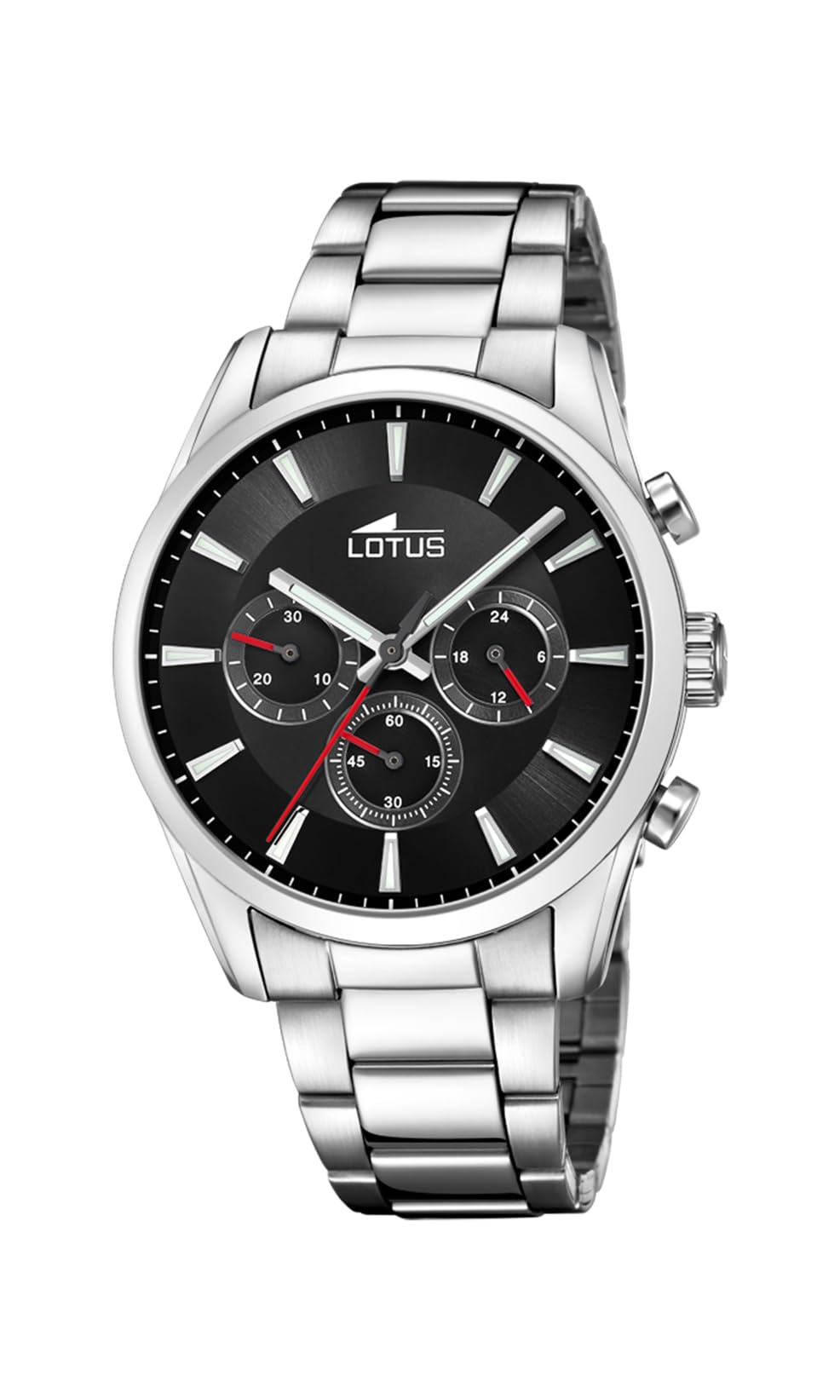 LOTUS Reloj Hombre 18922/3 Chrono Caja de Acero Inoxidable 316l Plateado Correa de Acero Inoxidable 316l Plateado