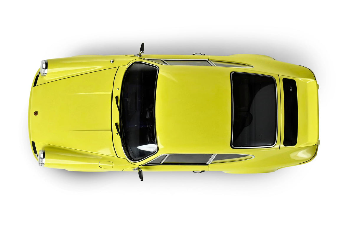 IXO Colecciones 1:8 IXO Porsche 911 RS 2.7 Amarillo/Negro - modelismo, maquetas, Kit de construcción, Kit de maquetas, 713 Piezas, Kit de construcción de Coches