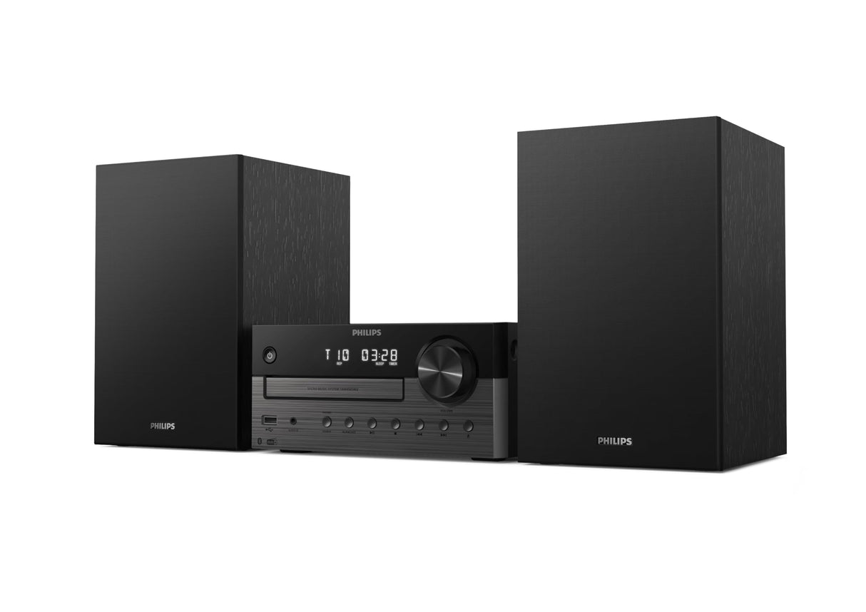 Philips TAM4505M2 Sistema Micro Hi-Fi – 80W, Altavoces con Bass Reflex, DAB+/ FM, CD, USB, Entrada Audio, Bluetooth 5.4, Auracast, Control Remoto, Preconfiguraciones Sonido Digital, Embalaje Ecológico