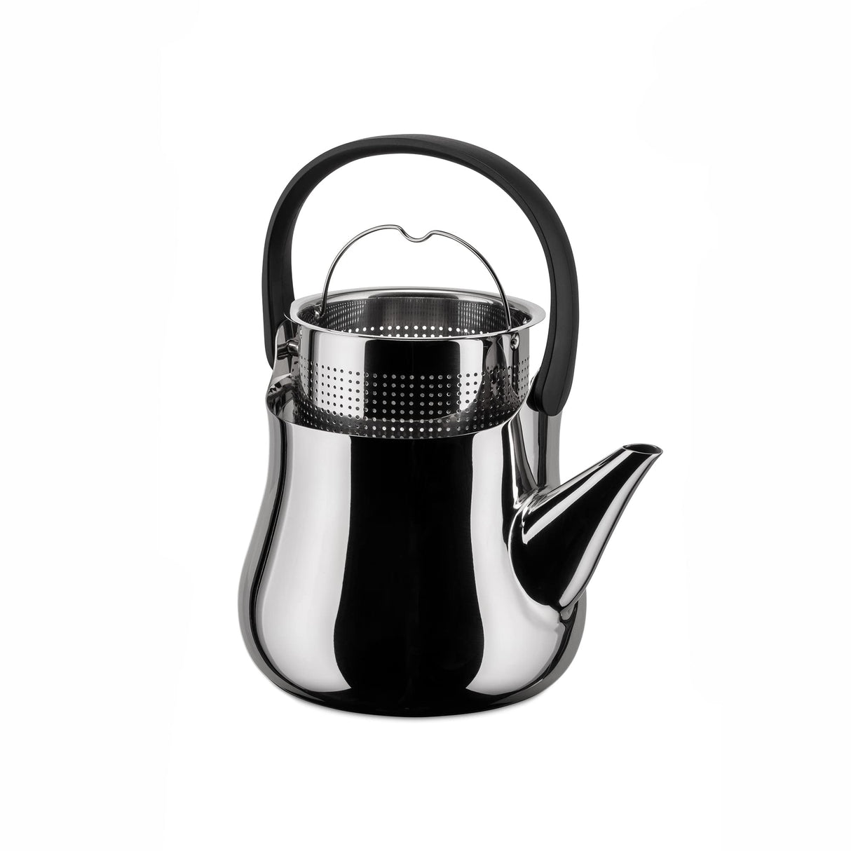 ALESSI Cha,Hervidor/Tetera, Acero Inoxidable, Plateado