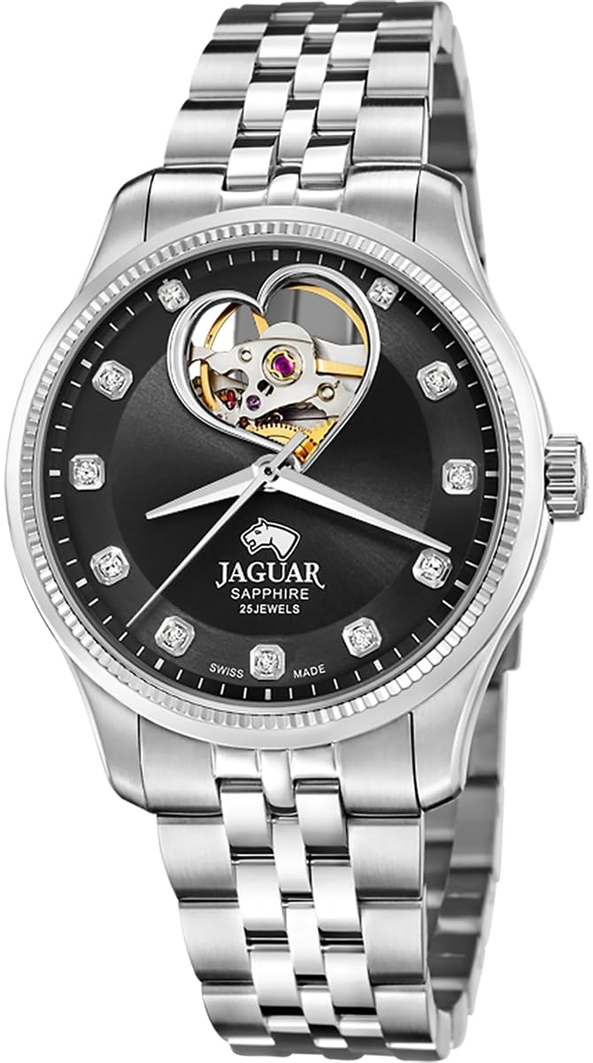 JAGUAR Reloj Mujer J994/3 Automatic Caja de Acero Inoxidable 316l Plateado Correa de Acero Inoxidable 316l Plateado