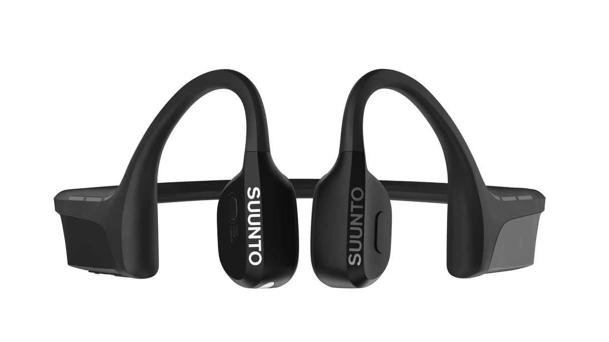 SUUNTO Wing Open-Ear Auriculares Conducción Ósea, Auriculares Deportivos Inalámbricos Bluetooth, Control Movimiento Cabeza, Micrófono HD Incorporado, Resistente al Desgaste IP67, Luces Seguridad