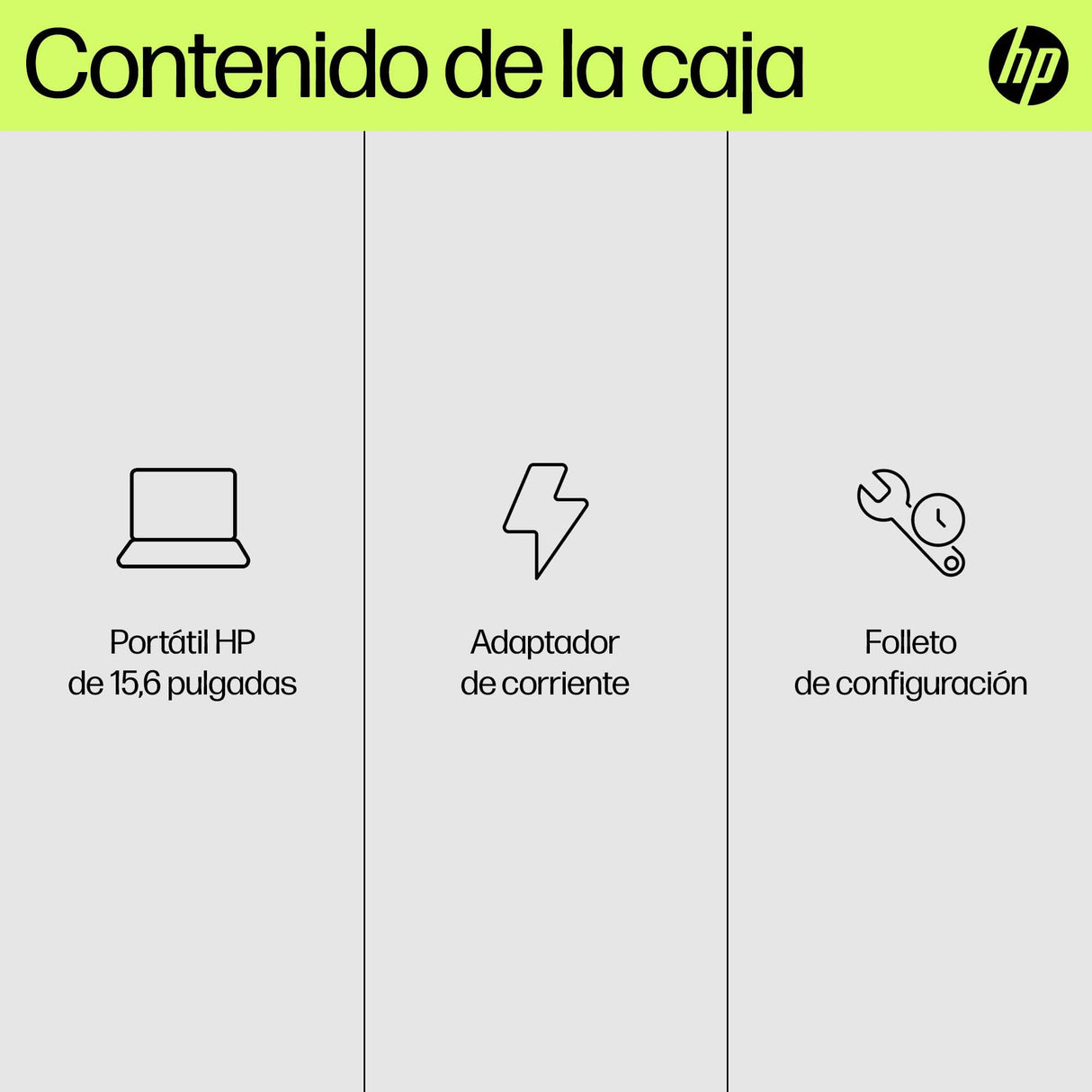 HP 15-fd0187ns - Ordenador portátil de 15.6" FHD (Intel N100, 8GB RAM, 256GB SSD, Intel UHD, Windows 11) Plata - Teclado QWERTY Español