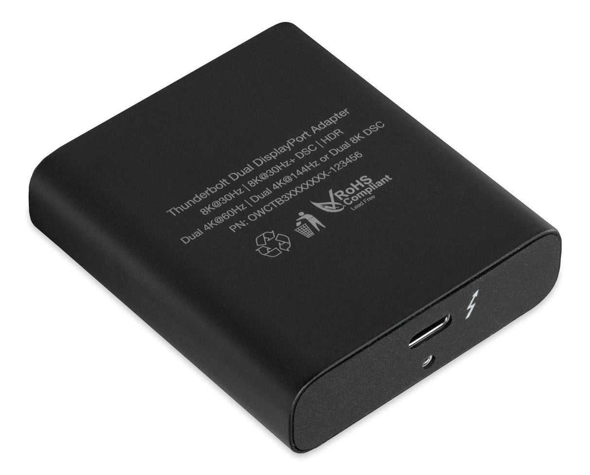 OWC Adaptador Thunderbolt 3 a Puerto de Pantalla Doble de Alto Rendimiento 4K/5K/8K