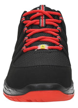 ELTEN Zapatos de seguridad MADDOX Black-Red Low S3, para hombre, deportivos, ligeros, color negro/rojo, puntera de acero