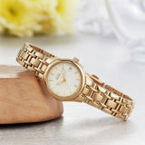Citizen Reloj Analógico para Mujer de Cuarzo con Correa en Acero Inoxidable EW1262-55P