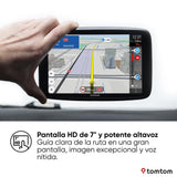TomTom GPS para Coche Go Superior (7 Pulgadas, Estado del tráfico y alertas de radares Gracias a TomTom Traffic, mapas del Mundo, actualizaciones rápidas Mediante WiFi, Precio del Combustible)